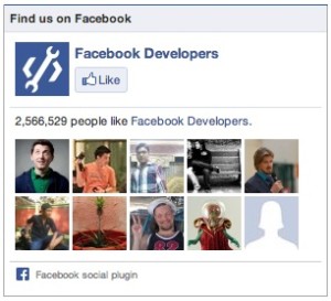 Facebook widget