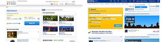 hotel booking websites